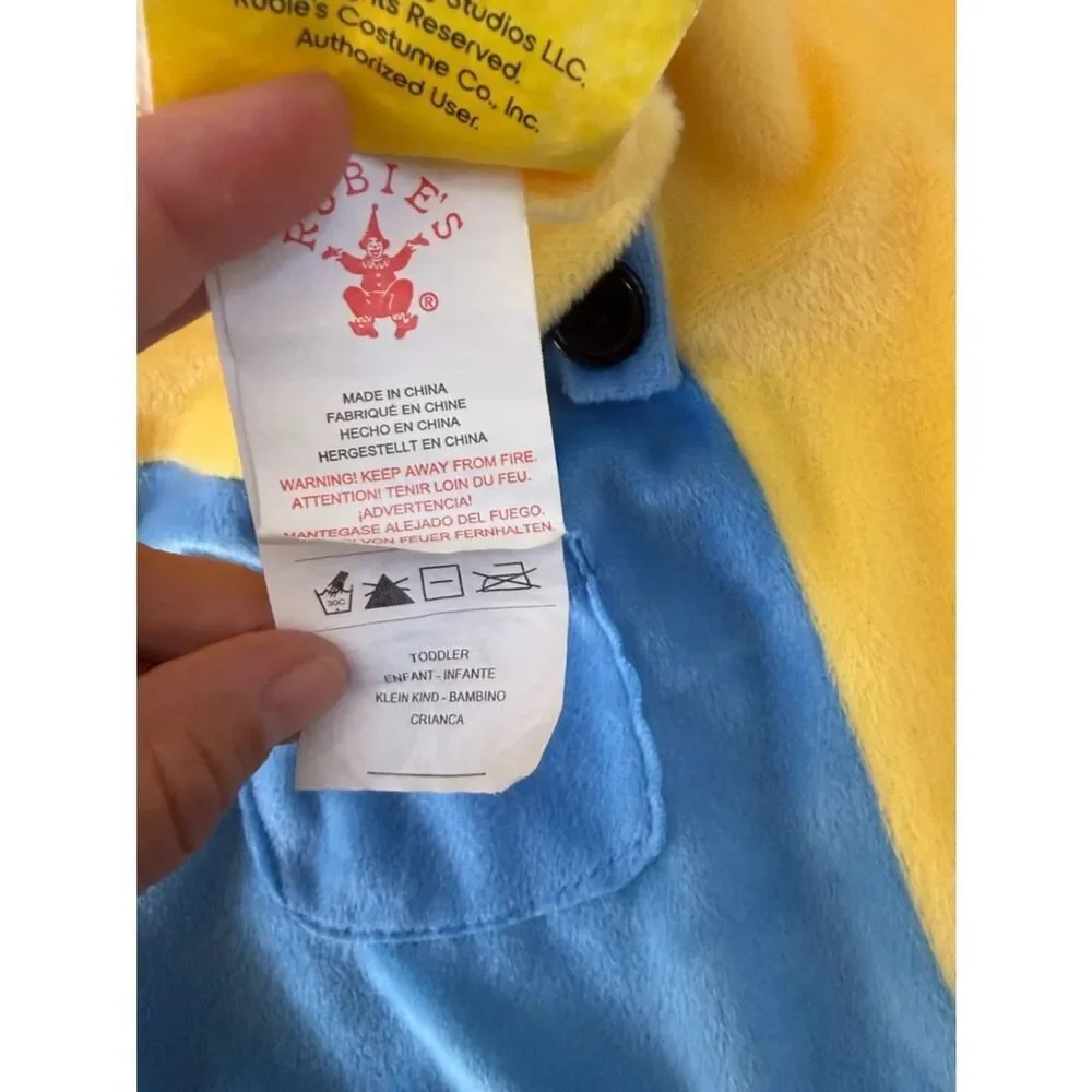 Minion Toddler Fleece Overall Costume Sz 2T Despicable Me